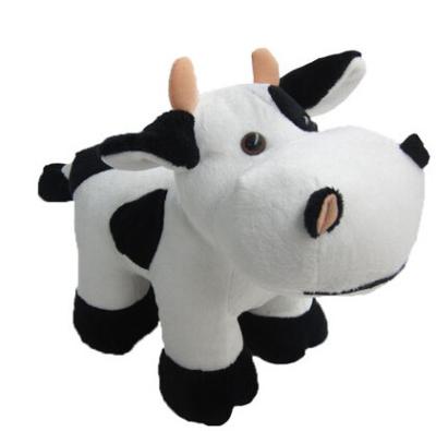 China Standing Pose RedBull Black Cow Milka Cow Plush Toys for sale