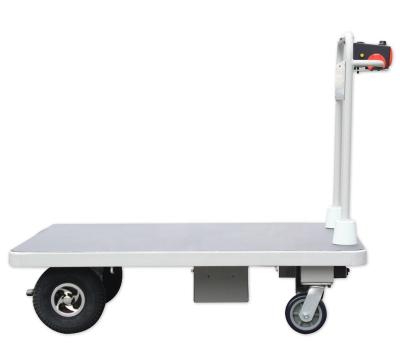 China HG-108 Electric Storage Trolley Electric Cart Platform Cart with Big Plate and 4 Wheels for Material Handling for sale