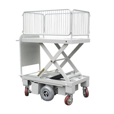 China HG-109B Widely Center Drive Electric Scissor Lift Table with Removable Shelf for sale