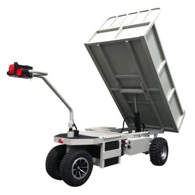 China HG-202 Industrial Electric Cart Tipper Dumper Lorry Farm Electric Powered Pallet Truck for sale