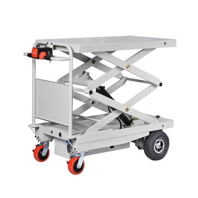 China Widely HG-116 electric scissor lift table with two scissors for warehouse for sale