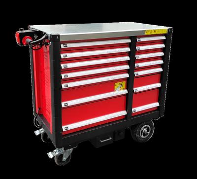 China Multifunctional Electric Tool Trolley Trolley Cart Power Tool Cabinet with 7 Drawers 200kg for sale