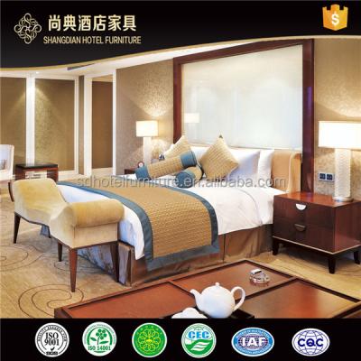 China PANEL New White And Gold Hotel Bedroom Furniture Shangdian for sale