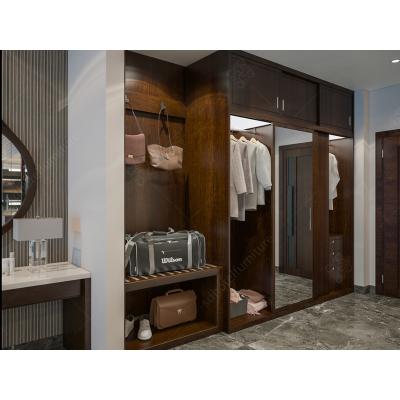 China Foshan Foldable Modern Custom Wooden Wardrobe For Hotel Or Apartment Use for sale