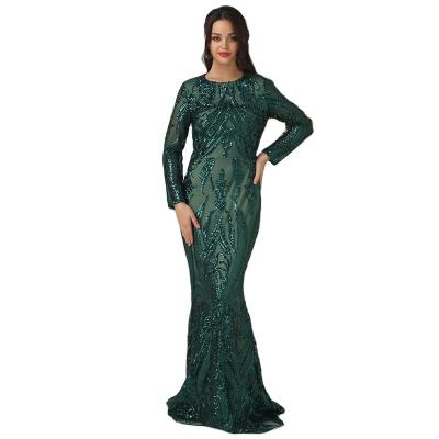 China Evening Sequined One Shoulder Breathable Green One Shoulder Dresses Serene Hill LA6619 Plus Size Simple Mermaid Party Dresses For Women for sale