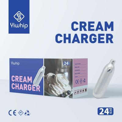 China Yiwhip Best Selling 8G N2O Cream Charger For Dessert Tool coffee cream chargers 1 pallet à venda