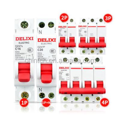 China House DELIXI Top Quality Precision Manufacturing DZ47s General Electric Mini Circuit Breakers For Sale for sale