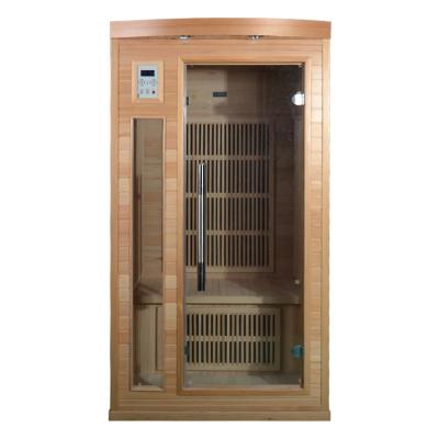 China Computer control panel wooden infrared sauna household luxury infrared sauna room, fir sauna room, far infrared sauna for sale