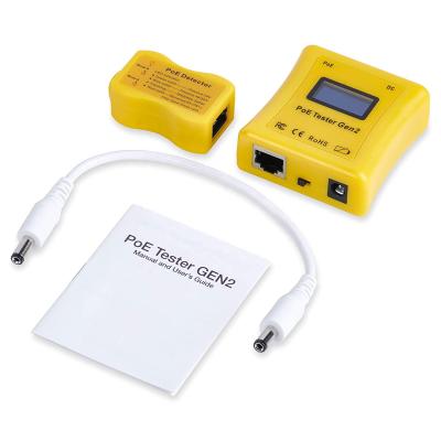 China Power Over Ethernet Voltage And Current Tester POE TEST DEVICE DETECTOR GEN2 POE Tester Sets for sale