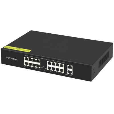 China LACP non-standard switch 16port 48v ethernet switch 9.6G 100Mpbs passive network switch for sale