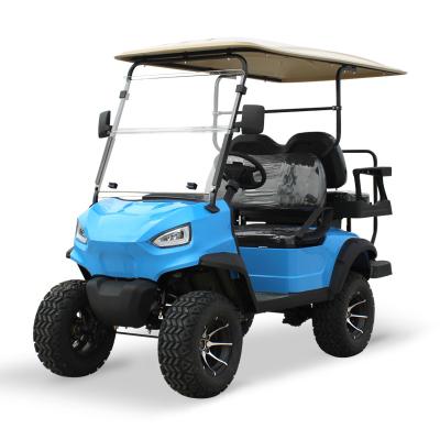 China 15.5mph Speed Electric Hunting Buggy Lifted 4 Seater Golf Cart with Aluminum Alloy Hub and All-Terrain Capabilities for sale