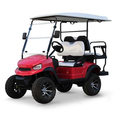 China 2024 Launched Brand New 4 Wheel Electric Golf Hunting Buggy Cart Back to Back 4 Seater For Sale for sale