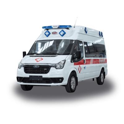 China Ford Medical Direct Supply Ambulance Type 2 4x4 Van Rescue Vehicle for Patient Transport Diesel Fuel Rear Track 1704mm for sale