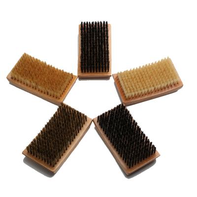 China Duct Customs Service OEM Beard Brush Soft Bristle Square Semi Hard Men Wave Brush for sale