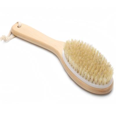 China All Body Natural OEM&ODM Handle Bath Brush Boar Wood Soft Bristle Dry Brush for sale