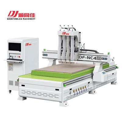 China Building Material Shops Machine Plywood Edge Bander Bending Machine Automatic Working CNC DF-NC4*2 Cutting Wood Center for sale