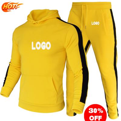 China Custom LOGO fleece viable tracksuits for men with hood and zipper quality tracksuit hoodie for men for sale