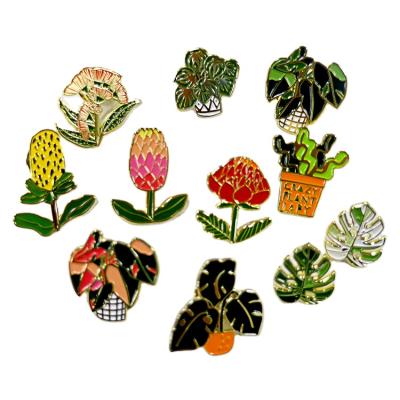 China Africa Flower Lapel Pin Manufacturers China Custom Metal Hard Enamel Pin for sale