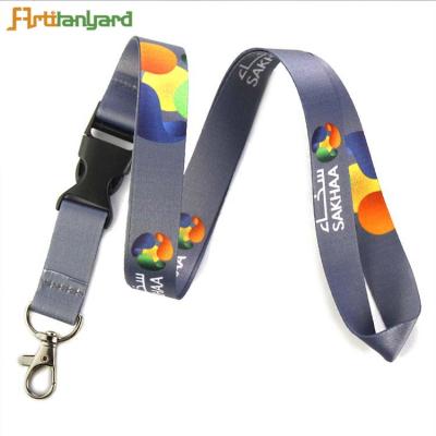 China Custom Printed Adjustable/Soft and Convenient Transfer Lanyard Neck Blank Safety Heated Thick Lanyard for sale