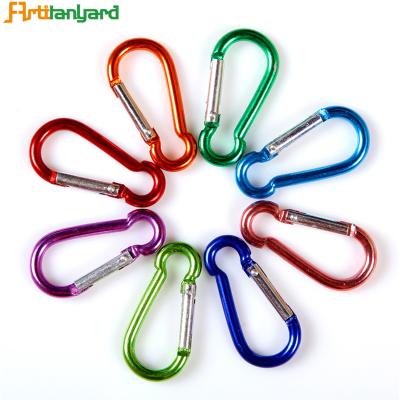 China Metal& Lanyard Custom Locking Metal Titanium Alloy Ring/Key/Carabiner Climbing for sale