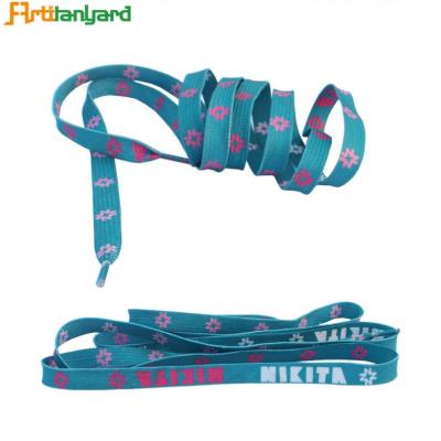 China Wholesale Luxury Printed Running Shoes Laces Buckles Wholesale Custom Woven Polyester Lace Colorful Printed Cute Charm Custom Made With Logo for sale