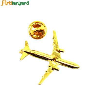 China Europe Printing Cool Metal Badge Pins Custom Pilot Wings Pin Metal Badge for sale