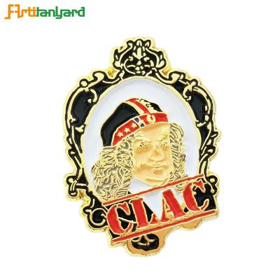 China Europe Factory Wholesale Enamel Pin Men Lapel Pin Custom Glitter Cast Metal for sale