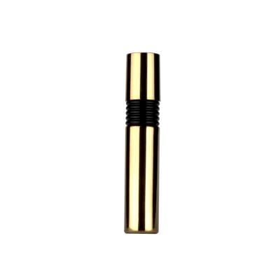 China Household Products OEM Empty Mascara Bottles , D18.0*H94.3mm Black Gold Mascara Tube for sale