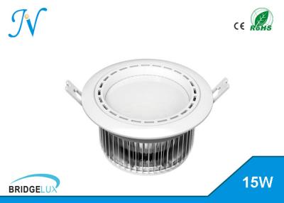 China Round Dimmable 15w Recessed Led Downlight Retrofit With Bridgelux Chip for sale