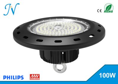 China 100W UFO LED High Bay Lights AC 90-305V With MEANWELL Driver , High Bay Led Lights for sale