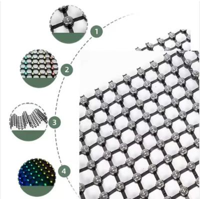 중국 P40 90% 높은 투명성 유연성 LED Mesh Screen Outdoor IP67 높은 보호 수준 판매용
