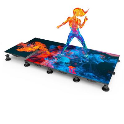 China P3.91 Interactive LED Dance Floor Display SMD1921 500*500 For Amusement Sectors for sale