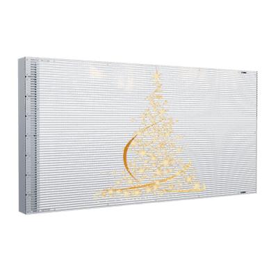 China P4 Adhesive Transparent LED Display 240x1500mm 3.5kg Per Square Meter for sale