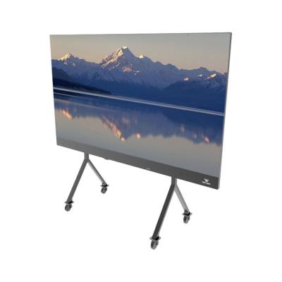 China P0.7 Smart LED Poster Display COB  Smooth Surface 600*337.5mm Cabinet 2400*1350mm for sale