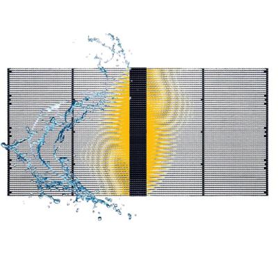 중국 P3.9-7.8 외관 투명 LED 디스플레이 1000×500mm 상가 센터용 캐비닛 판매용