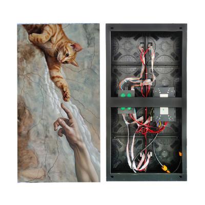 China P2.6 Indoor Fixed LED Display SMD2020 500x1000 mm Cabinet For Advertising Video Wall for sale