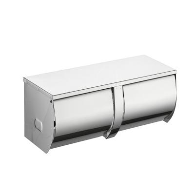 China Waterproof Toilet Paper Roll Tissue Dispenser Double Stainless Steel Toilet Napkin Dispensers New Design Modern Eco-friendly Paper Hotel for sale