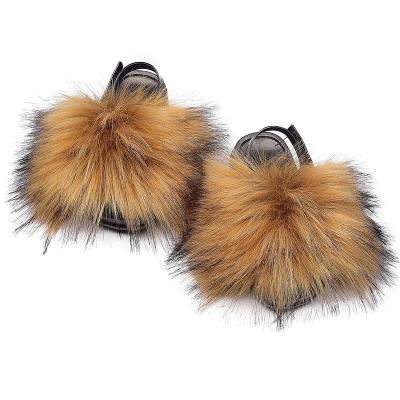 China Other New Fashion Cute Fur Baby Infant Sandals Shoes Slippers For Four-Season for sale