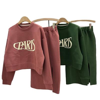 China Fashion 2022 new cotton hoodie set breathable casual custom logo simple fashion hoodie set for sale