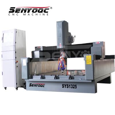 China Hotels 3 Axis CNC Router 4 Axis 1325 Marble Stone Carving Machine 3d Granite for sale