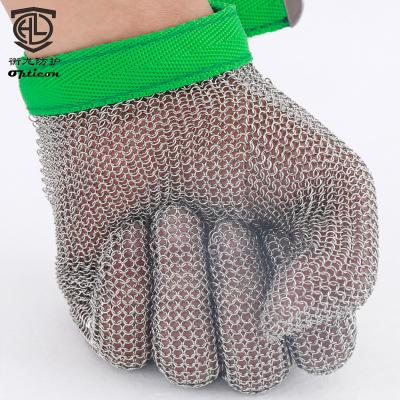 China Slaughter houses fish and shellfish processing chain mail stainless steel gloves for butcher to protect safe for sale