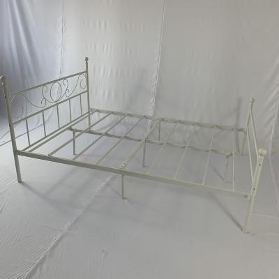 China Simple Design Bedroom Furniture Adjustable Modern Steel Large Double Bed Super Metal Iron (Other) Bed for sale