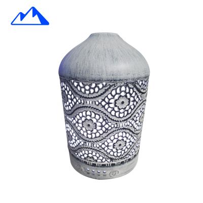 China Mini Size Hollow Carved Design Aroma Nebulizer Portable Aromatherapy Electric Aroma Diffuser for sale