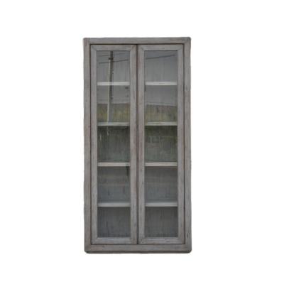 China Durable Home furniture recycled pine furniture wabi sabi display cabinet living room sets rustic wood cabinet storage furniture for sale