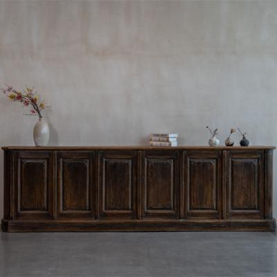 China Durable Natural furniture living room furniture French countryside solid recycled vintage wood sideboard for sale