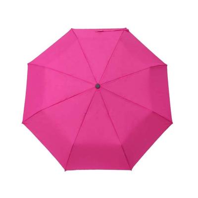 China CLASSIC Leather Manual 3 Handle Fashion Fold Umbrella With Customized Color Logo for sale