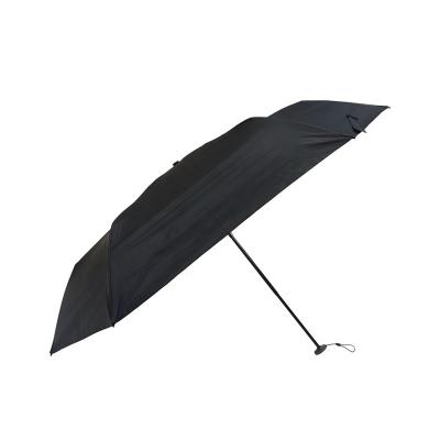 China Contemporary Custom UV Protection 3-Fold Umbrella With Black Coating Ultra Light Umbrella for sale