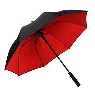 China CLASSIC Semi-automatic Straight EVA Handle Golf Umbrella With Customized for sale