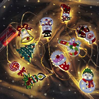 China Christmas Decoration Santa Claus LED Light Merry Christmas Decorations For Hanging Home Xmas Tree Ornaments Garland Xmas Navidad New Year Gifts for sale