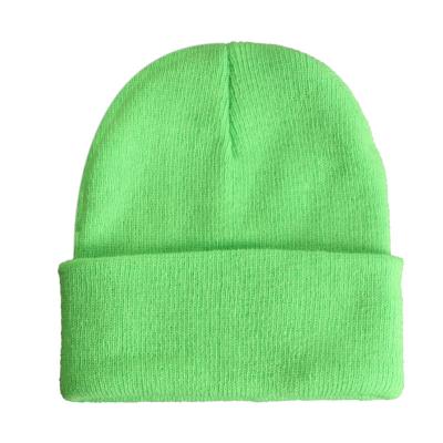 China Custom Logo JOINT Winter Hats Embroidered Acrylic Knitted Beanie Baby Hat Accessories Women And Men for sale